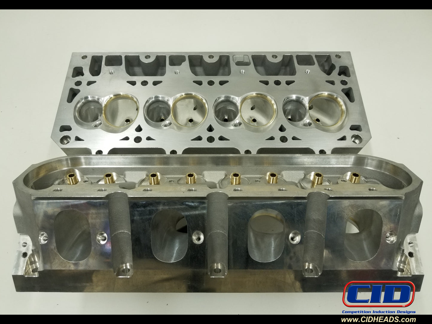 CID LS 12D Oval Port BE Cylinder Heads 4.185" Bore Raised Exhaust (Per PAIR) (1671449903178)