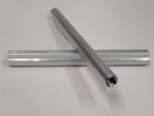 15.75" Long Fuel Rail Extrusion. 6063 - T6 Aircraft Grade Aluminum .970" ID Large Bore Fuel Rail . (6620399370314)