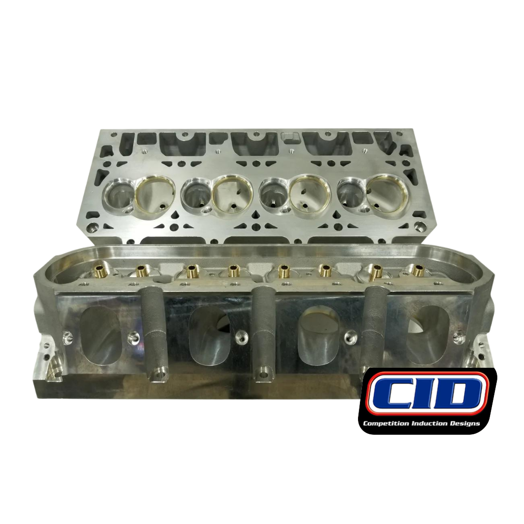 CID LS 12D Oval Port BE Cylinder Heads 4.125" Bore Std Exhaust Height (Per PAIR) (1671444889674)