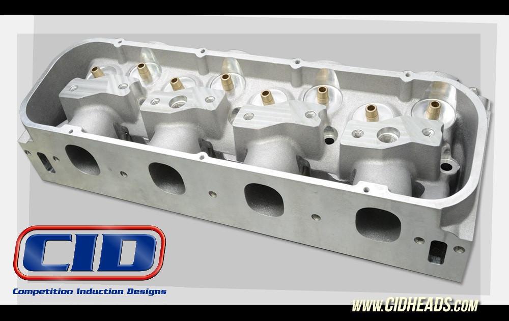 CID DM 500 Symmetrical Port Big Block Chevy Heads with as cast ports. (Price per pair BARE) (1311459803210)